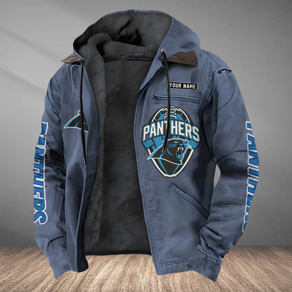 Carolina Panthers Heavyweight Hooded Jacket P47YFP