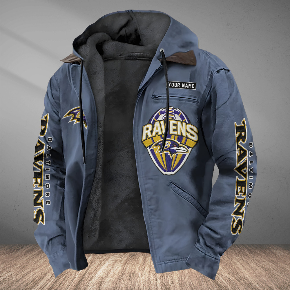 Baltimore Ravens Heavyweight Hooded Jacket PMKGPM