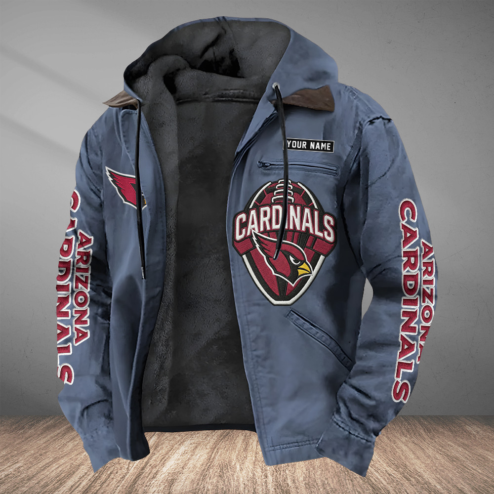 Arizona Cardinals Heavyweight Hooded Jacket PDRYBW