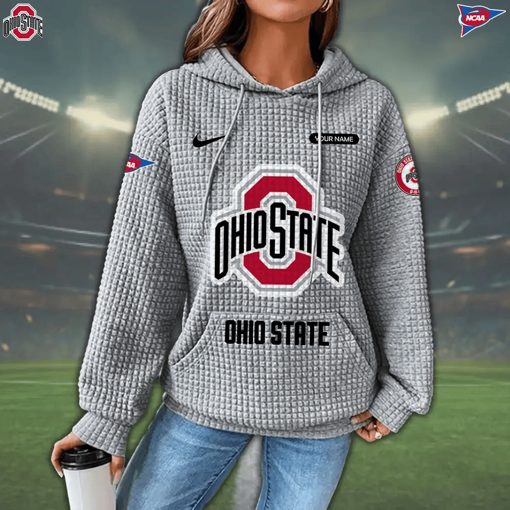 Ohio State Buckeyes New Waffle Women’s Hoodie PAD2ZD