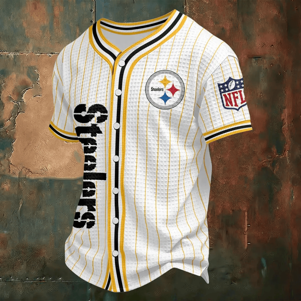 Pittsburgh Steelers Waffle Baseball Jersey P47FEF