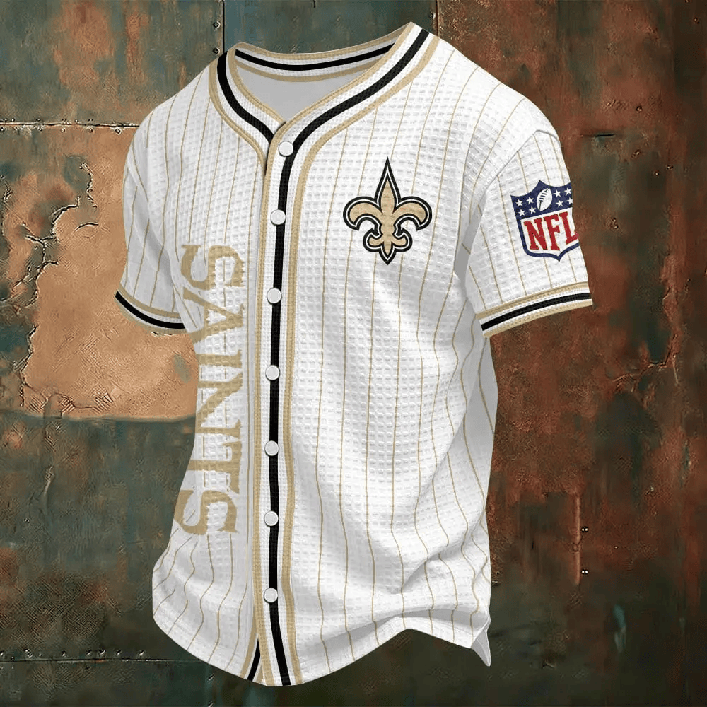 New Orleans Saints Waffle Baseball Jersey PRDZ9P