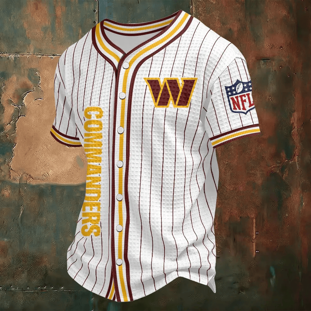 Washington Commanders Waffle Baseball Jersey PFABRZ