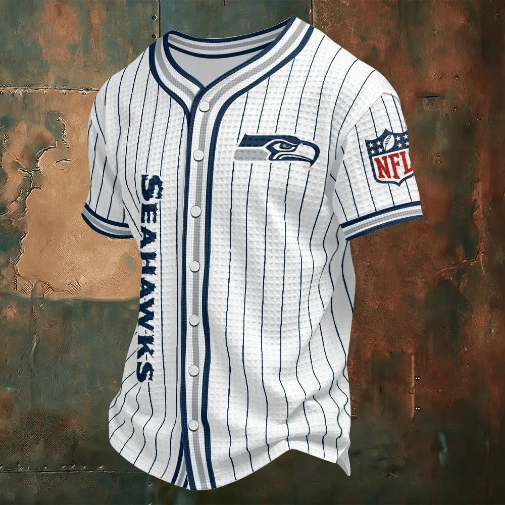 Seattle Seahawks Waffle Baseball Jersey P8F8GK
