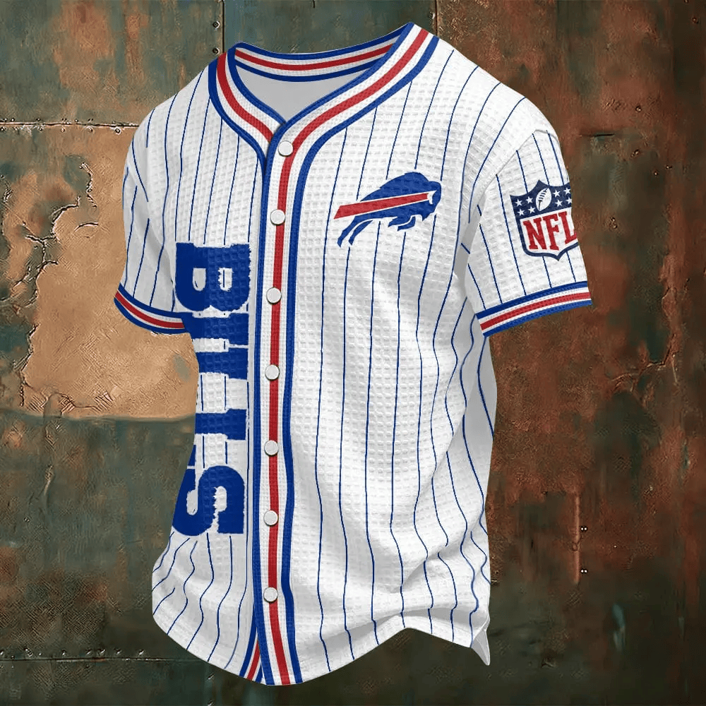 Buffalo Bills Waffle Baseball Jersey P4HM2B