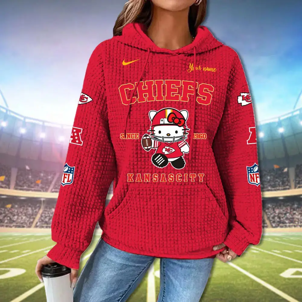 Kansas City Chiefs New Waffle Women’s Hoodie PFKC5M