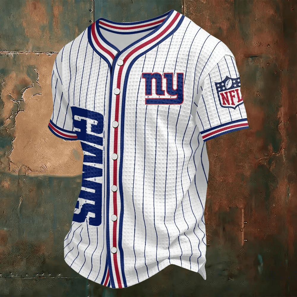 New York Giants Waffle Baseball Jersey PRAXUR