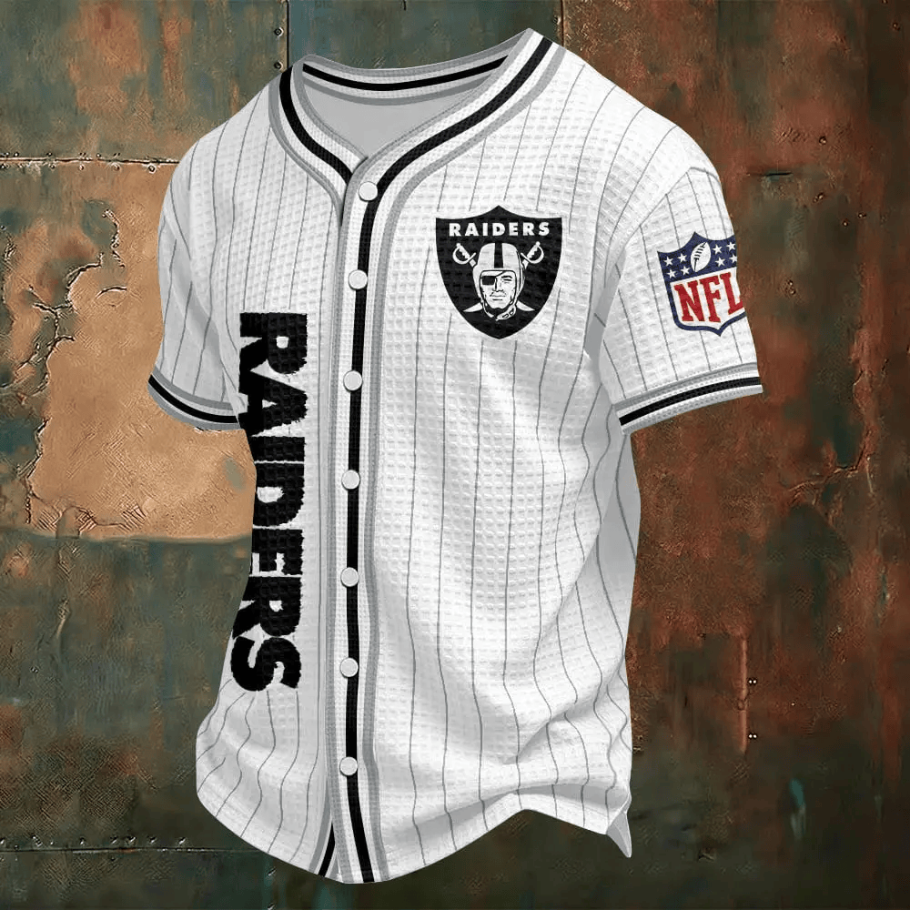 Las Vegas Raiders Waffle Baseball Jersey PRR29C