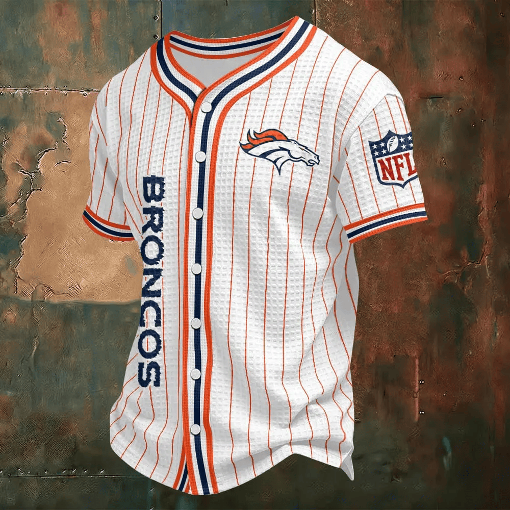 Denver Broncos Waffle Baseball Jersey PBHN84
