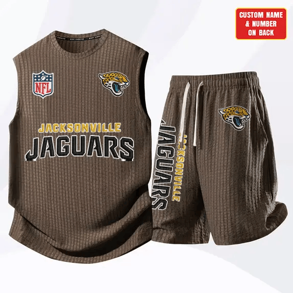 Jacksonville Jaguars Waffle Knit Sleeveless Shorts Set P9SYCW