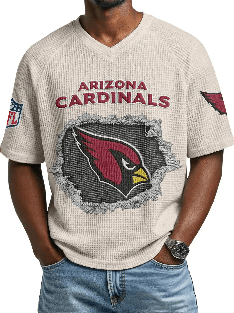 Arizona Cardinals Men’s Waffle V-neck T-shirt PGL7SN
