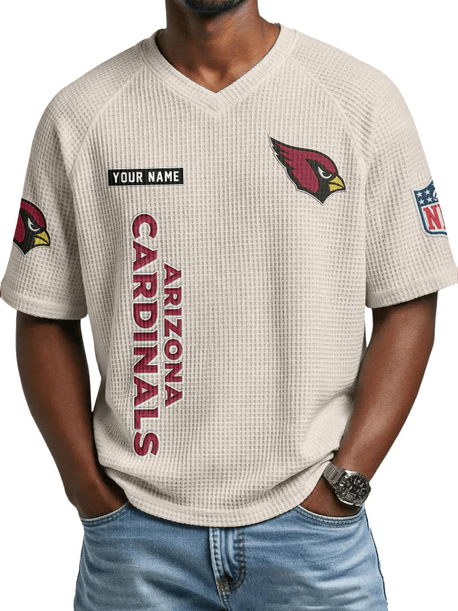 Arizona Cardinals Men’s Waffle V-neck T-shirt PALBXC