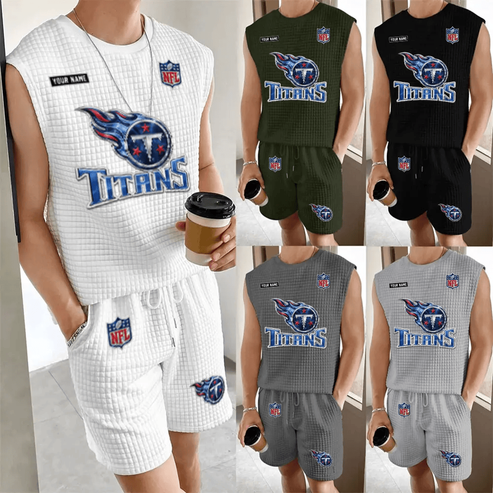 Tennessee Titans Men’s Waffle Knit Sleeveless Set PUV2EN
