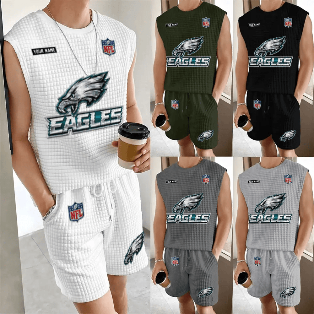 Philadelphia Eagles Men’s Waffle Knit Sleeveless Set PVD8QV