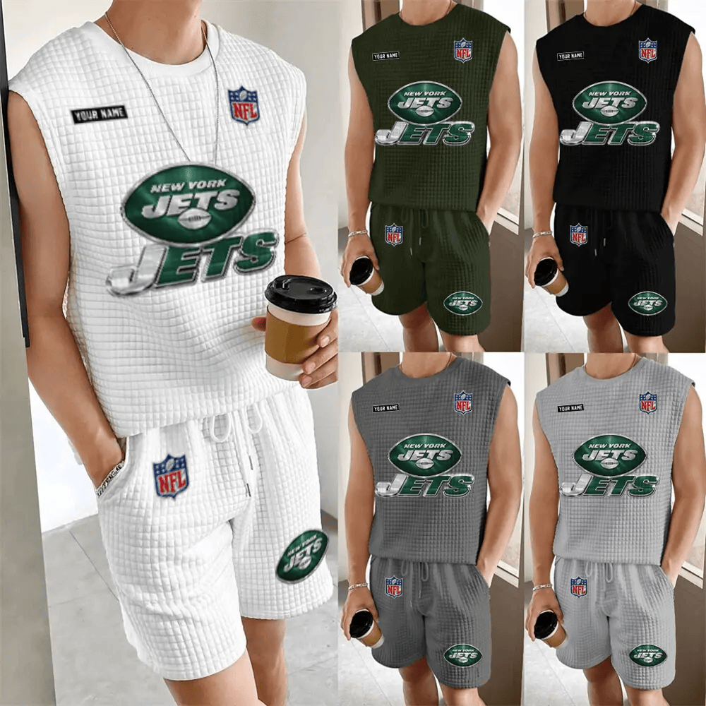 New York Jets Men’s Waffle Knit Sleeveless Set PADQX6