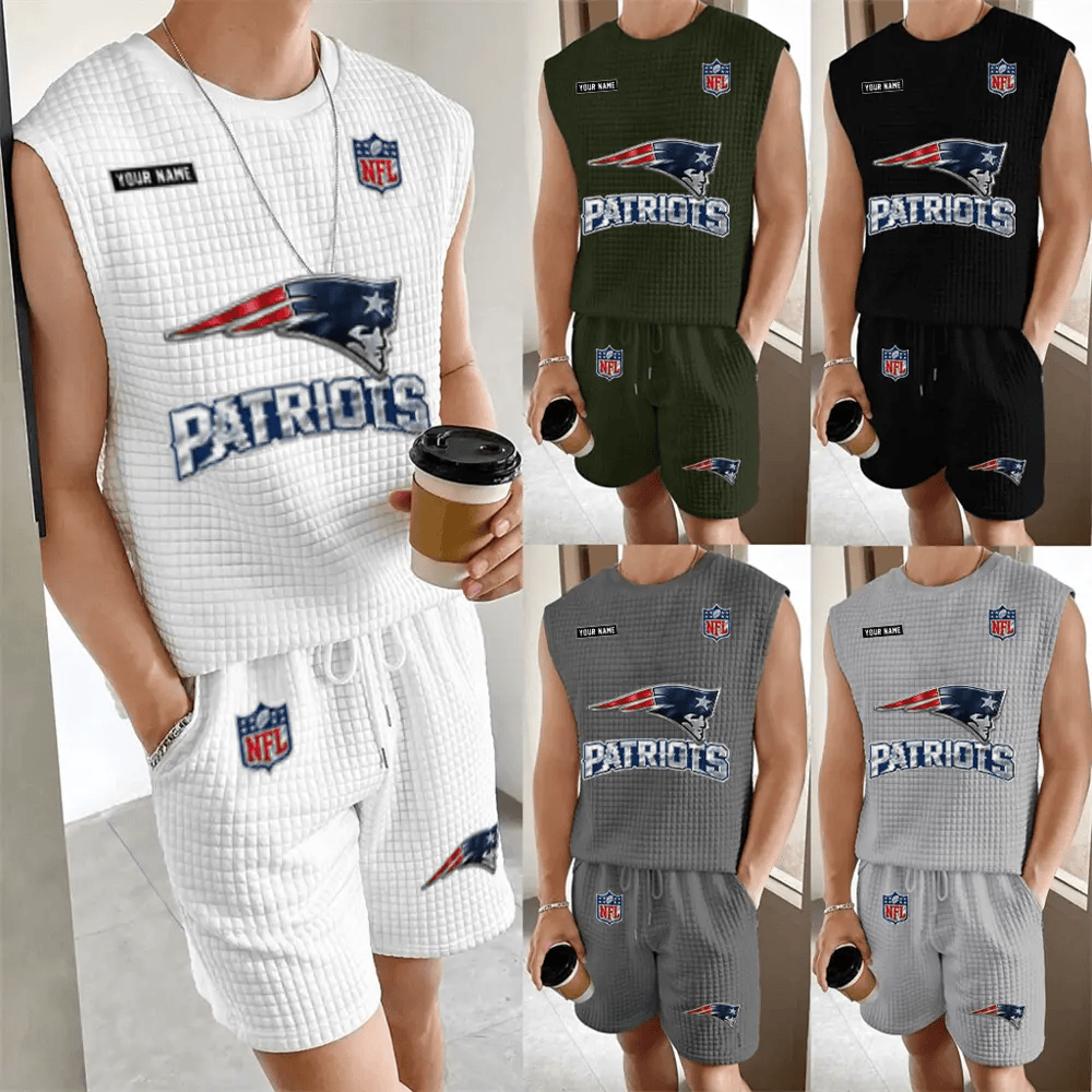 New England Patriots Men’s Waffle Knit Sleeveless Set PN7HV4