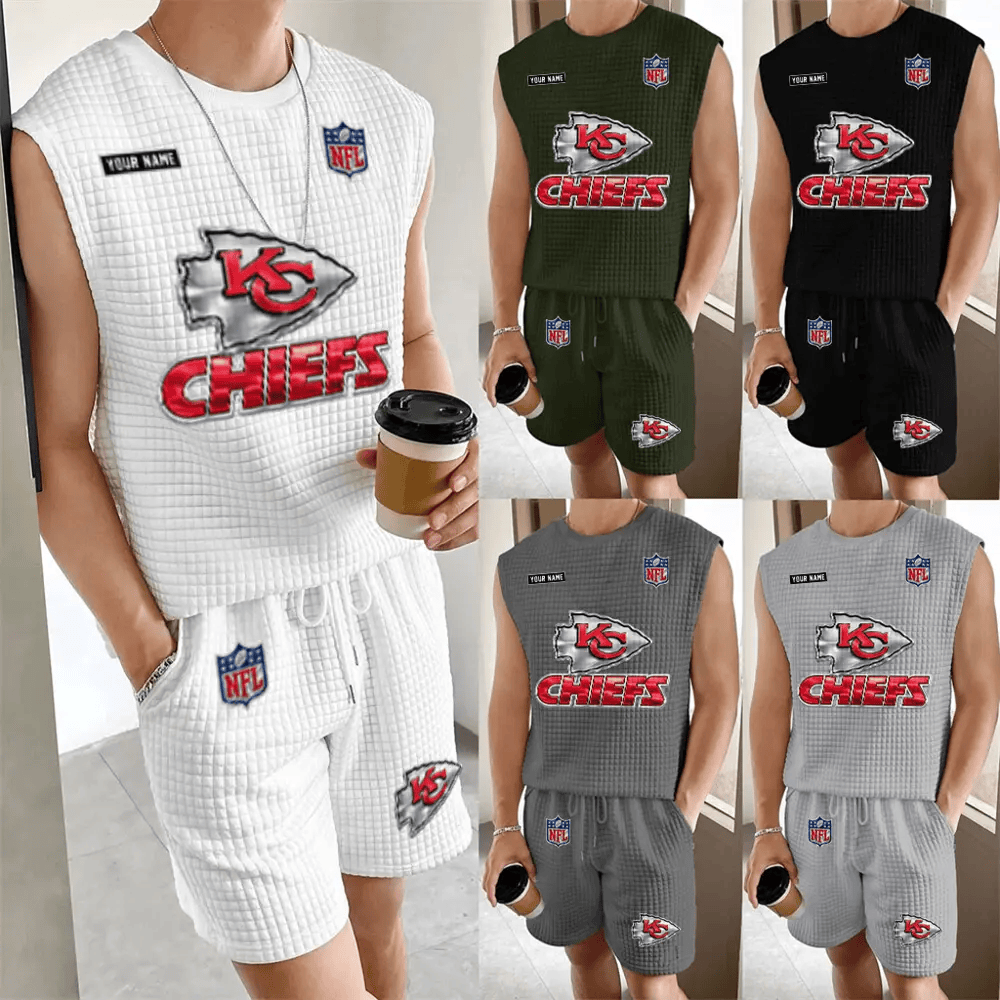 Kansas City Chiefs Men’s Waffle Knit Sleeveless Set PZRBDS