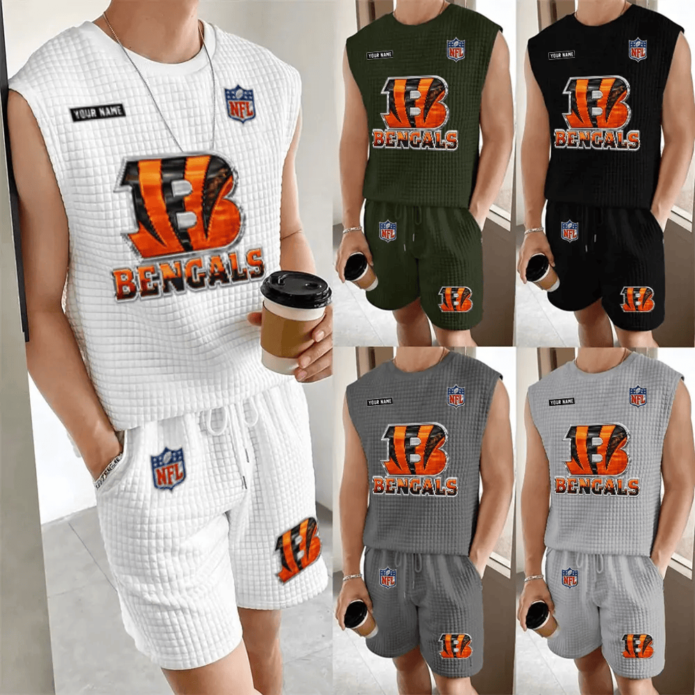 Cincinnati Bengals Men’s Waffle Knit Sleeveless Set PZ6TNP