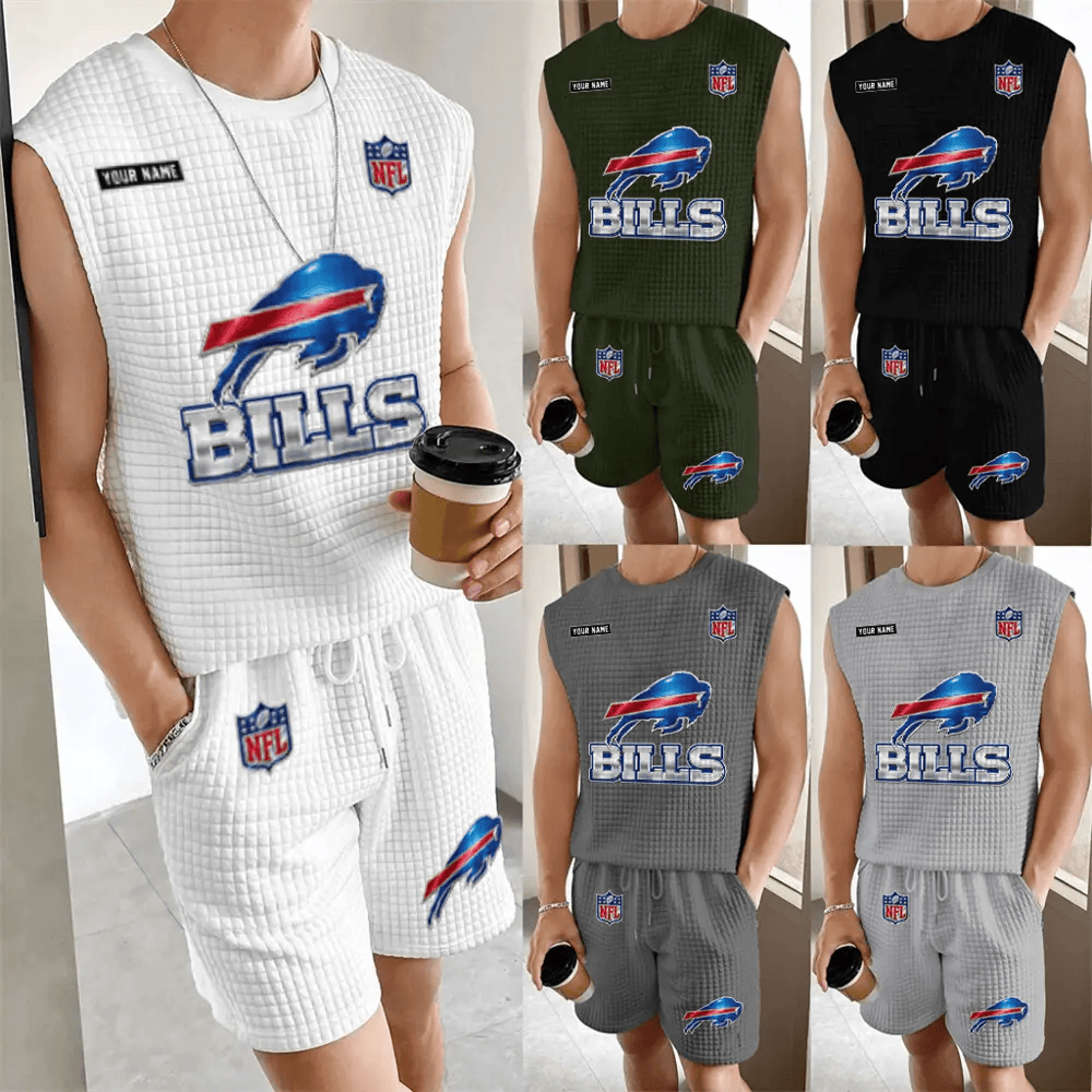 Buffalo Bills Men’s Waffle Knit Sleeveless Set PEJGGJ