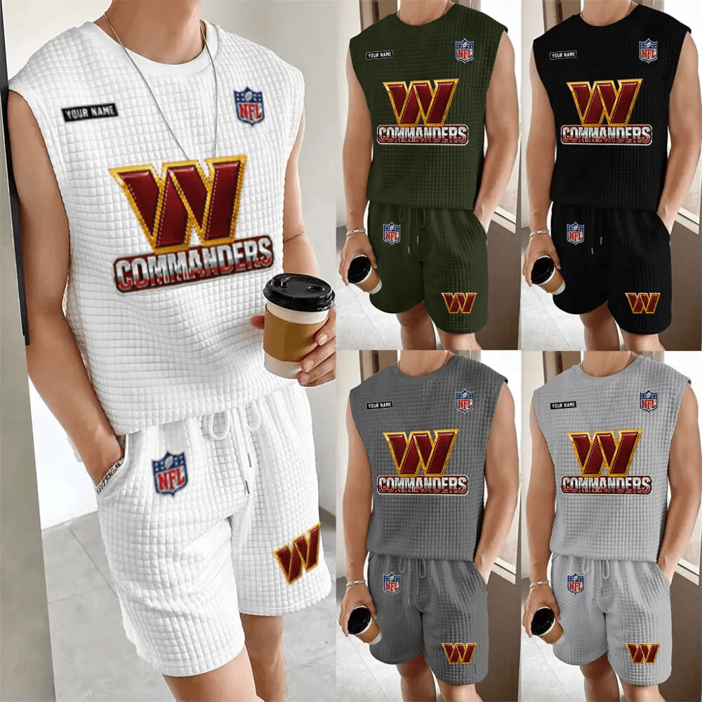 Washington Commanders Men’s Waffle Knit Sleeveless Set PZTXQS