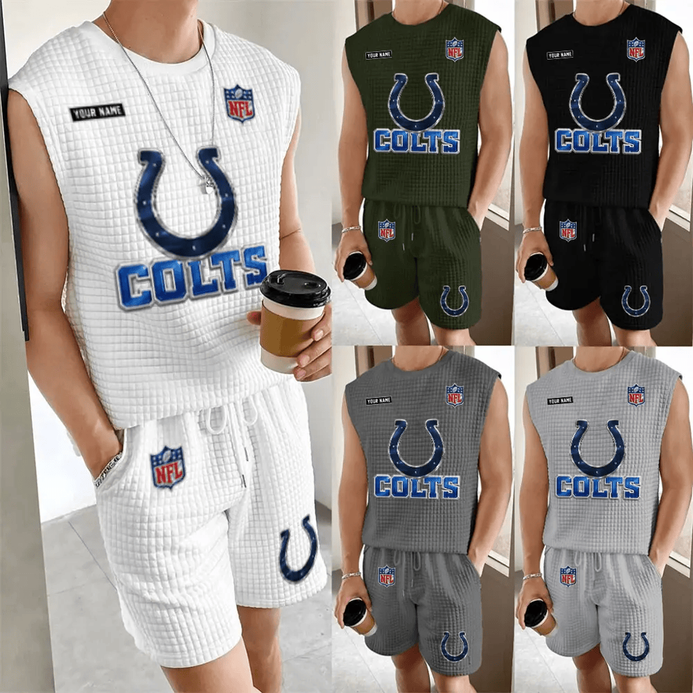Indianapolis Colts Men’s Waffle Knit Sleeveless Set P6YF4M