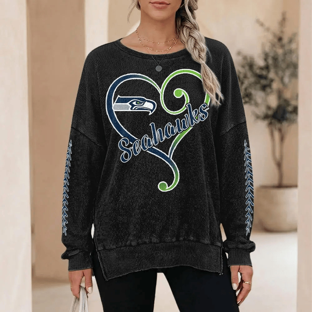 Seattle Seahawks Women’s Waffle Sweatshirt PJP94U