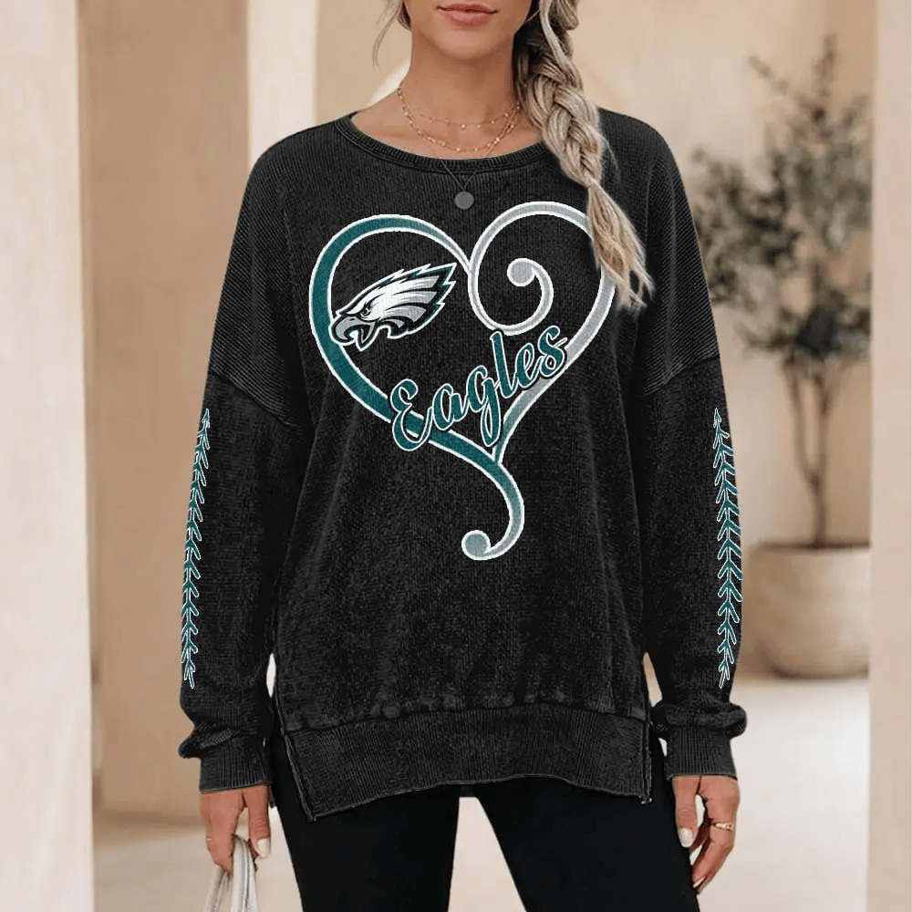Philadelphia Eagles Women’s Waffle Sweatshirt PGKBFW