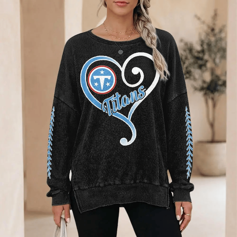 Tennessee Titans Women’s Waffle Sweatshirt PFX86W