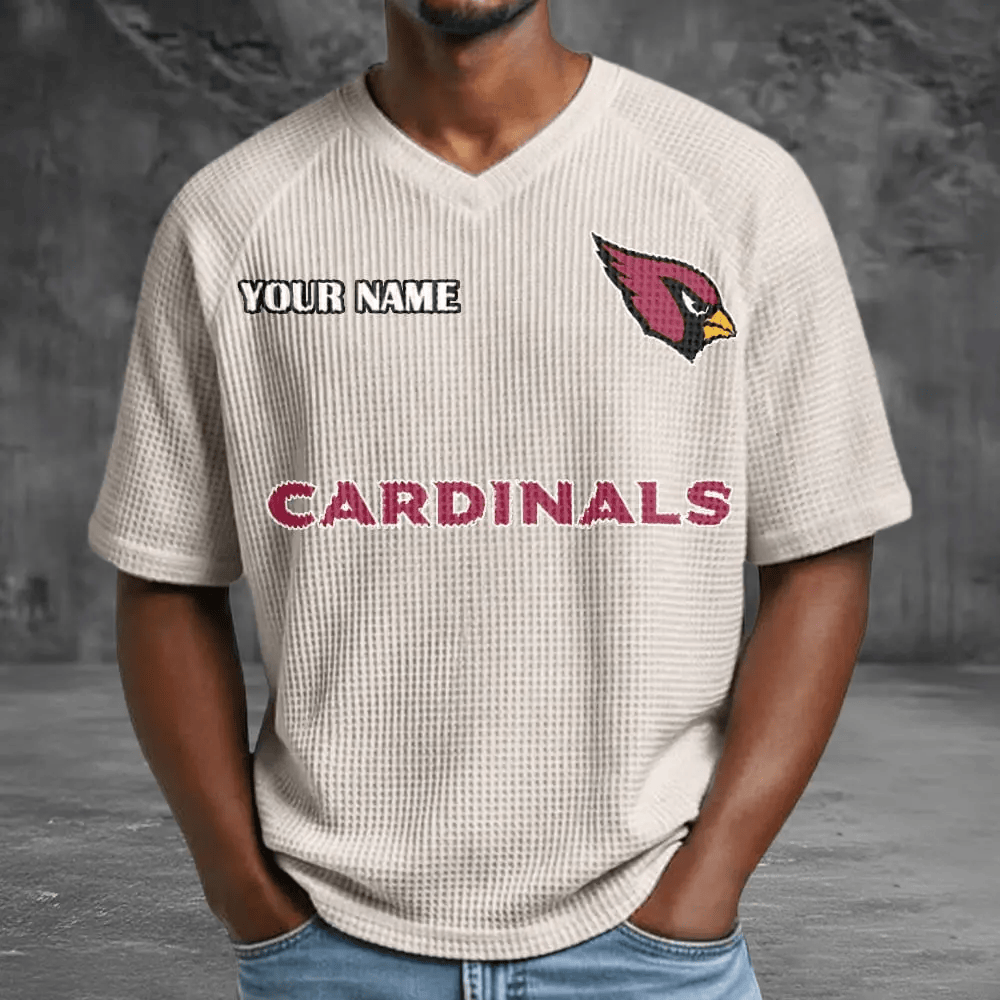 Arizona Cardinals Men’s Waffle V-neck T-shirt P2HRT8