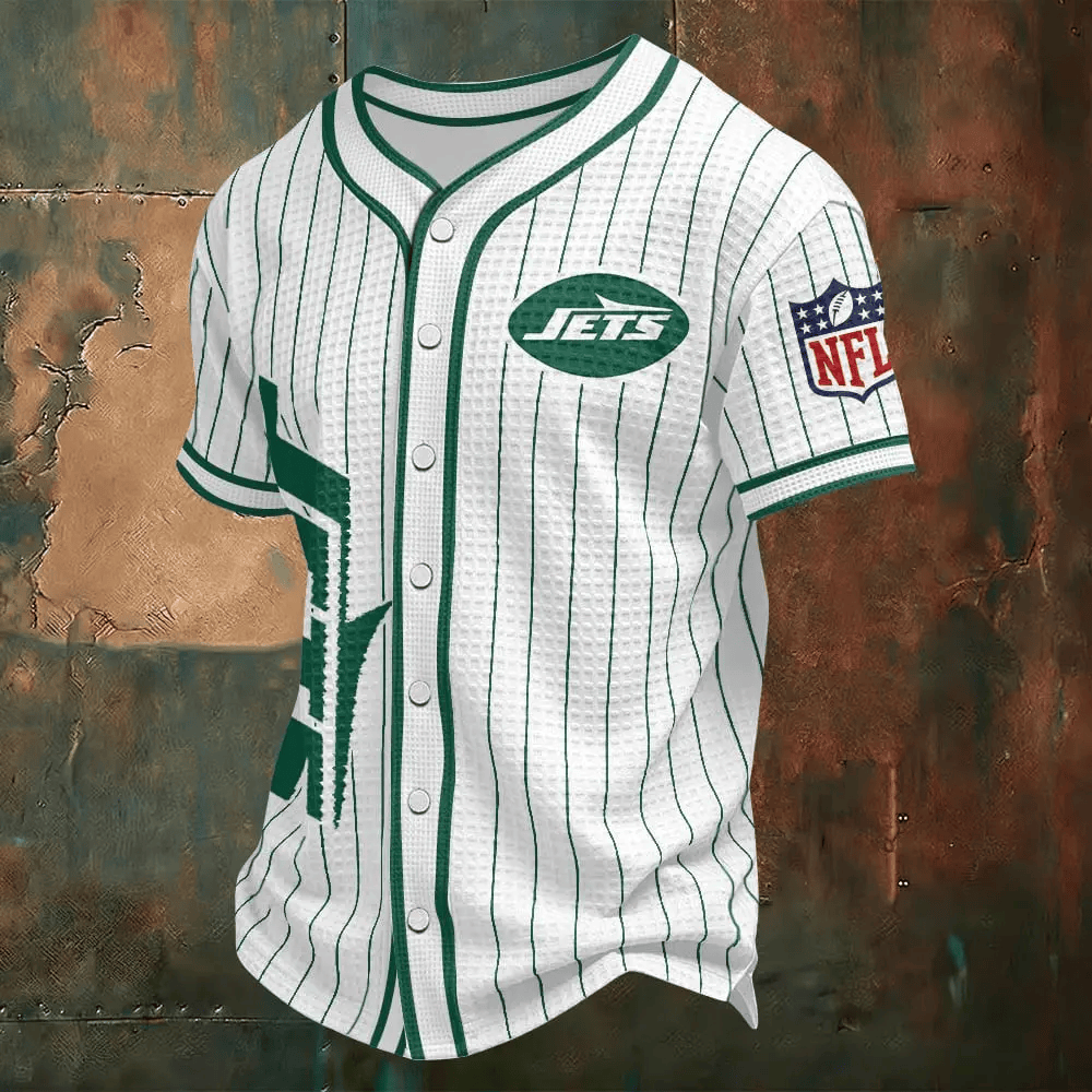 New York Jets Waffle Baseball Jersey PAKM6A
