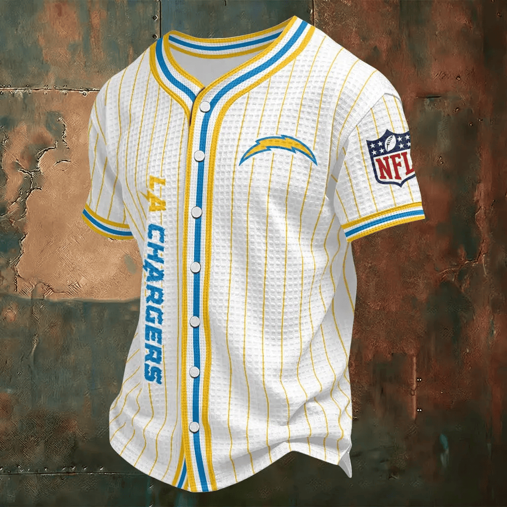 Los Angeles Chargers Waffle Baseball Jersey PR5Z8M