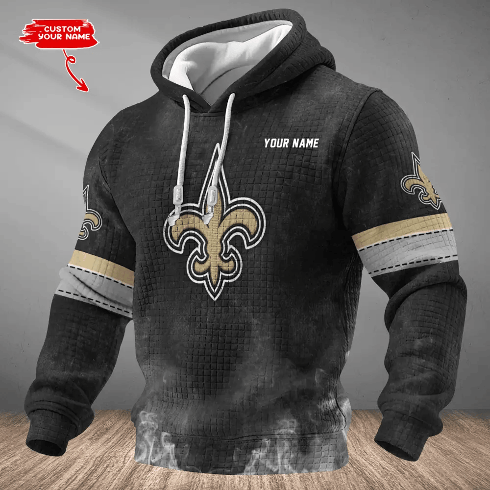 New Orleans Saints Waffle Texture Strike Hoodie PEG49J