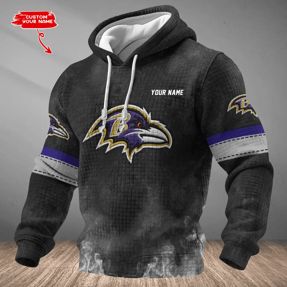 Baltimore Ravens Waffle Texture Strike Hoodie P8KVBW