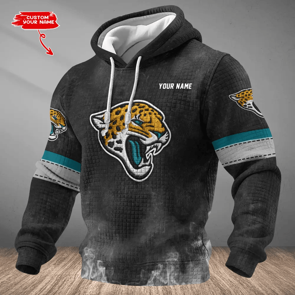 Jacksonville Jaguars Waffle Texture Strike Hoodie PTHJEB