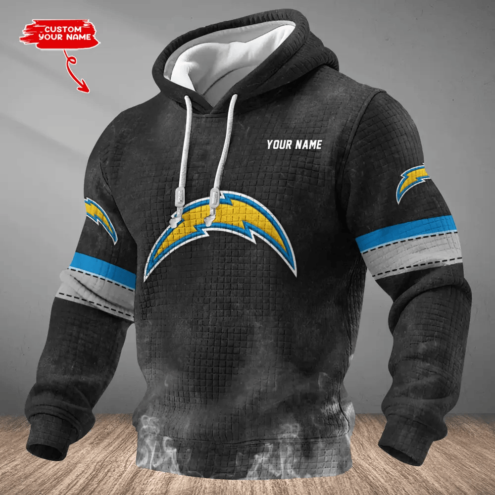 Los Angeles Chargers Waffle Texture Strike Hoodie PPL242