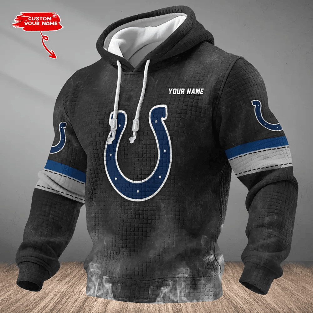 Indianapolis Colts Waffle Texture Strike Hoodie P6ECL4