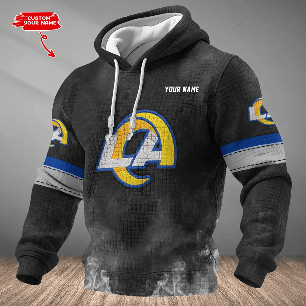 Los Angeles Rams Waffle Texture Strike Hoodie PE2VAQ