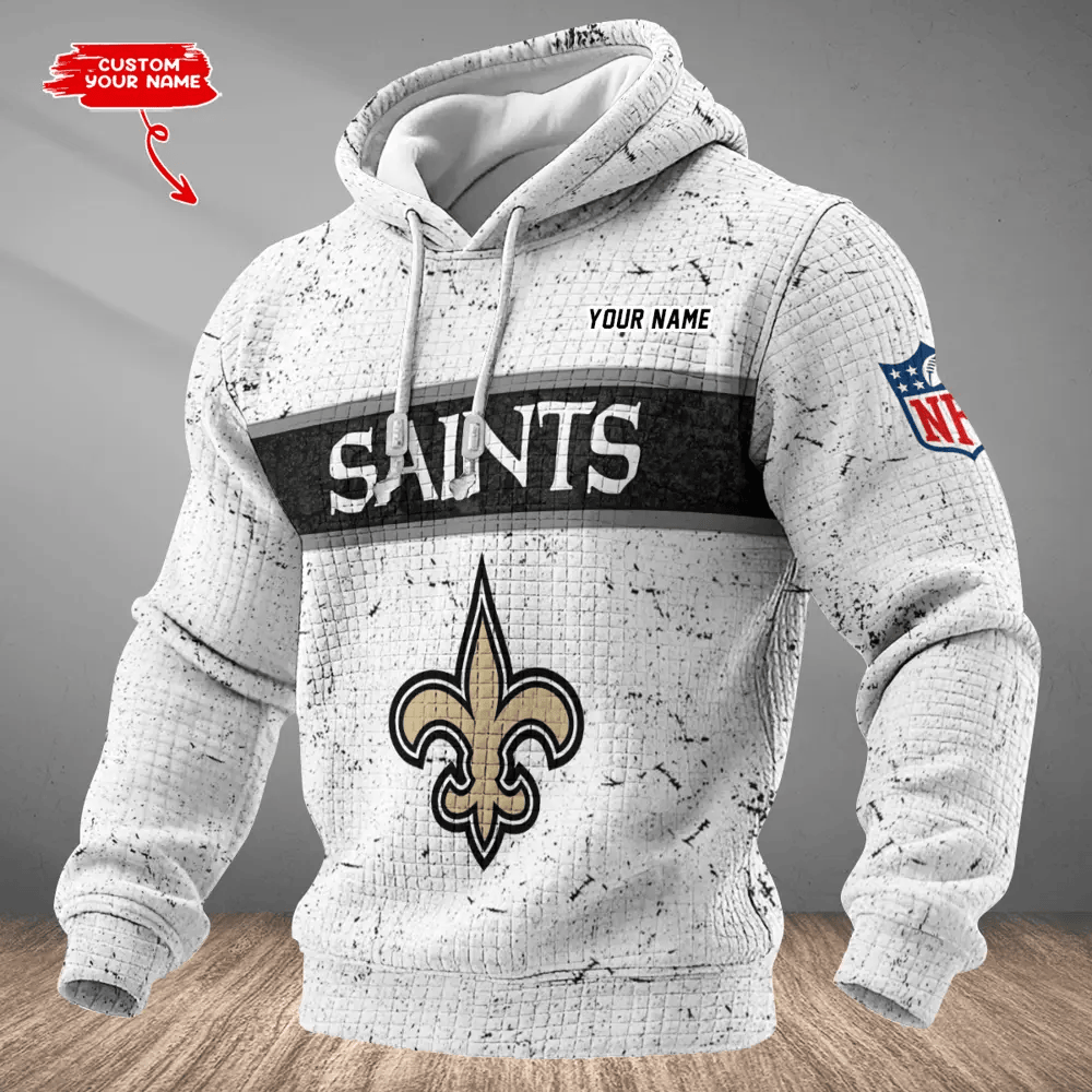 New Orleans Saints Waffle Texture Strike Hoodie PYA3FP