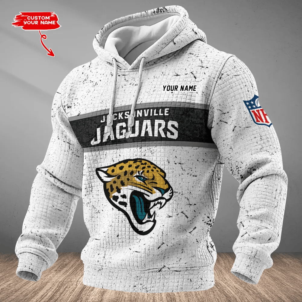 Jacksonville Jaguars Waffle Texture Strike Hoodie PLT7VZ