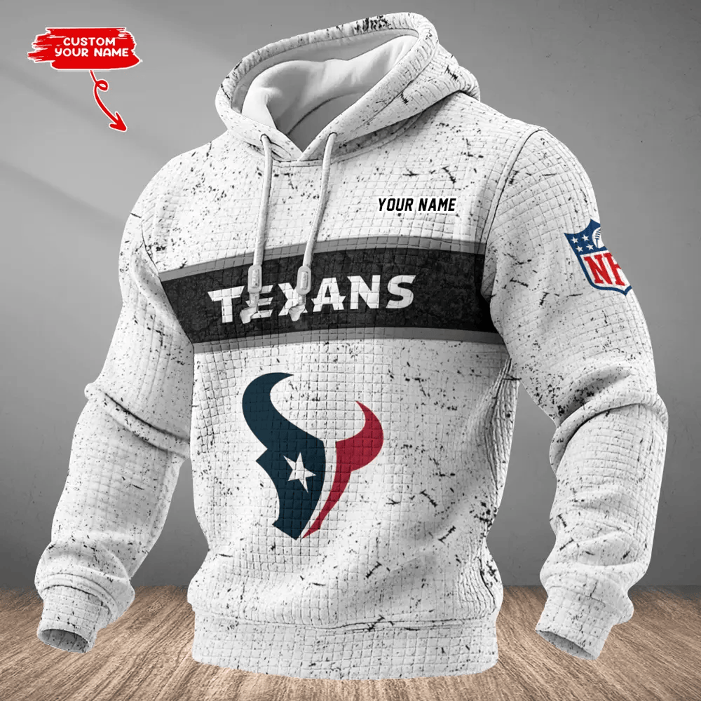 Houston Texans Waffle Texture Strike Hoodie P7EG6Q