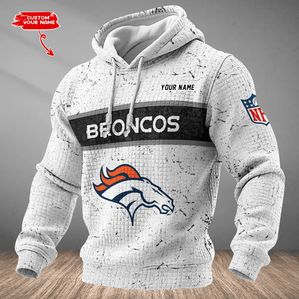 Denver Broncos Waffle Texture Strike Hoodie PVTB4M