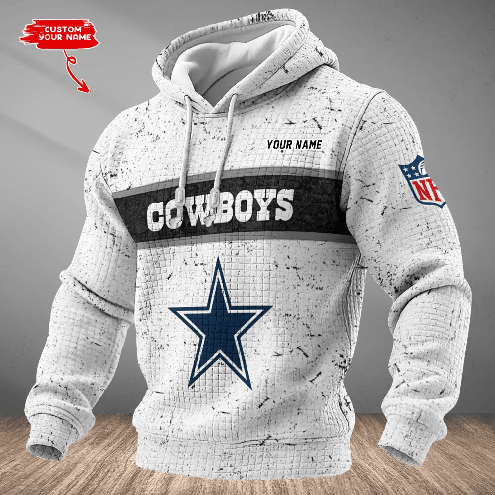 Dallas Cowboys Waffle Texture Strike Hoodie PTFMYM