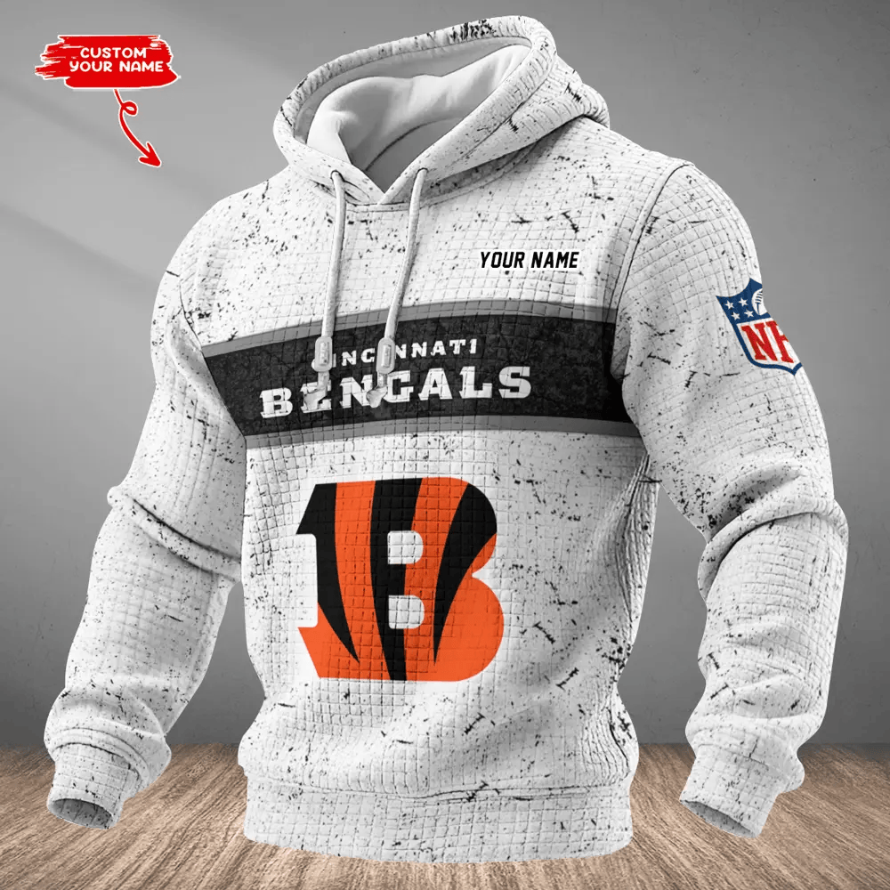 Cincinnati Bengals Waffle Texture Strike Hoodie PWAVTW