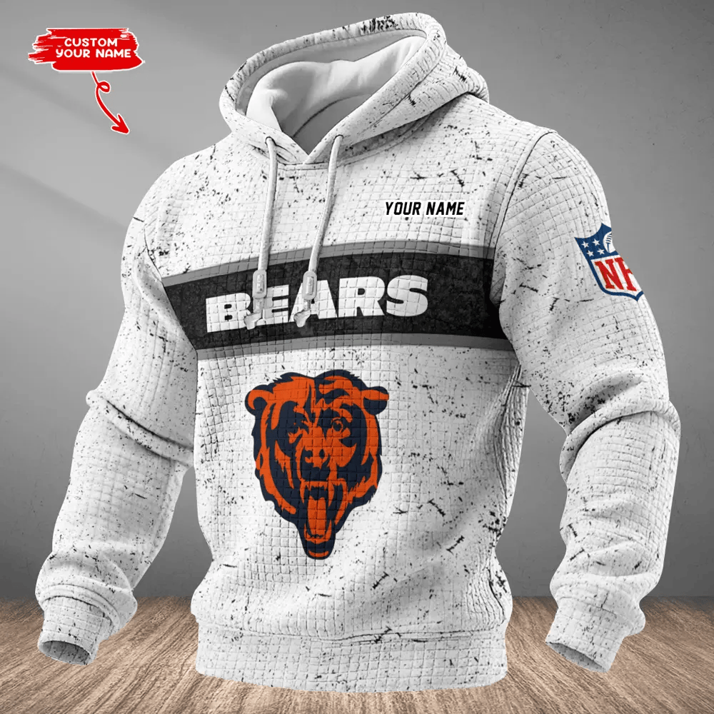 Chicago Bears Waffle Texture Strike Hoodie PKU47T