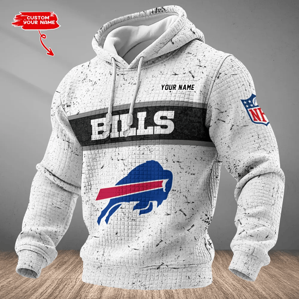 Buffalo Bills Waffle Texture Strike Hoodie PSF9FM