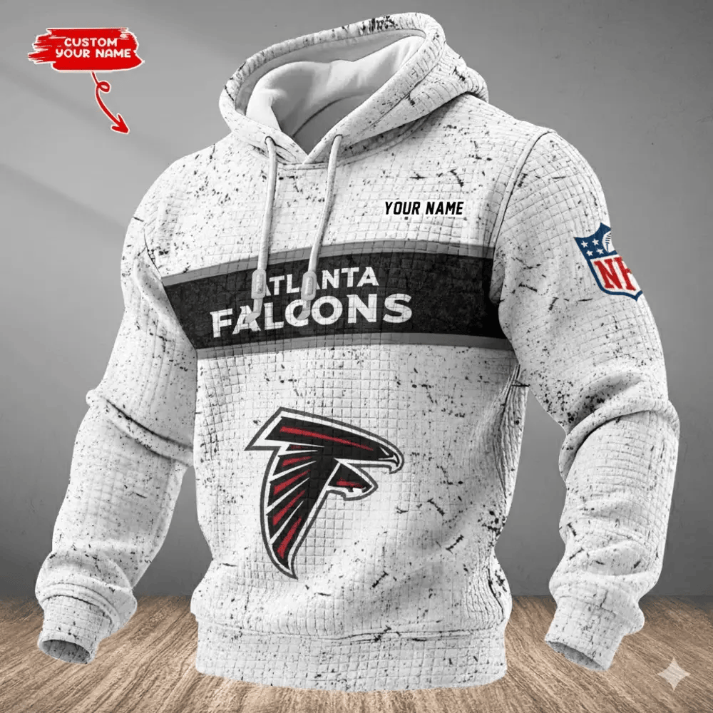 Atlanta Falcons Waffle Texture Strike Hoodie PNLDKY