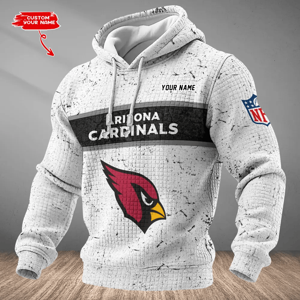 Arizona Cardinals Waffle Texture Strike Hoodie PJBXYR
