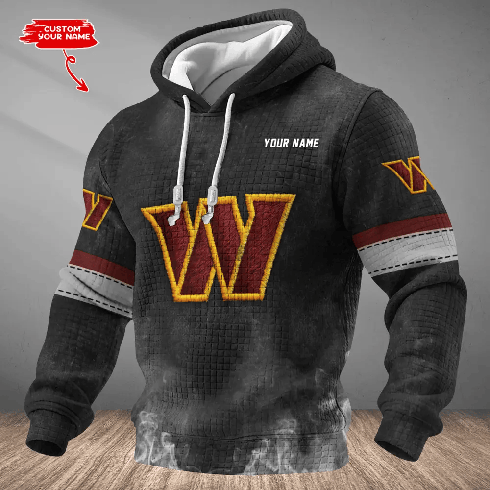 Washington Commanders Waffle Texture Strike Hoodie PRKNU5