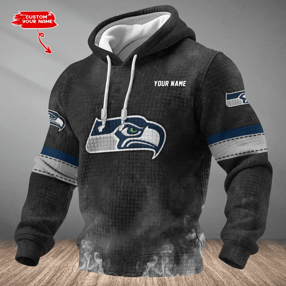 Seattle Seahawks Waffle Texture Strike Hoodie PS9RYS