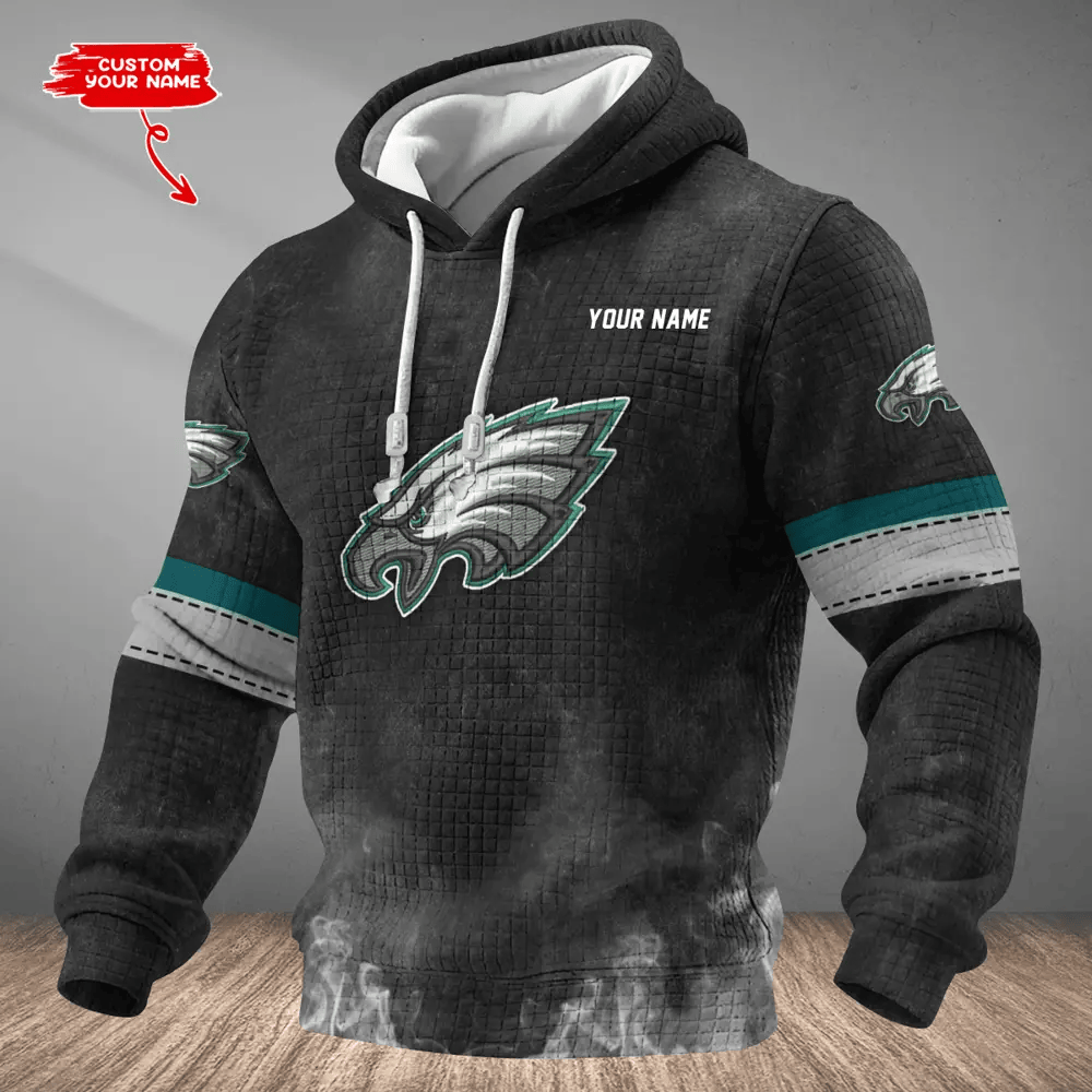 Philadelphia Eagles Waffle Texture Strike Hoodie PSG8TP